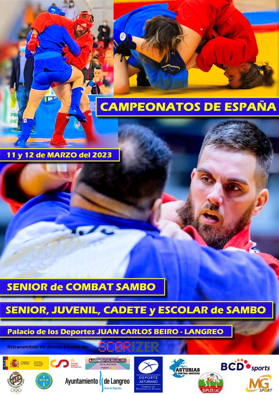 Campeonato De España De Sambo 2023 Federación De Luchas Olímpicas Y